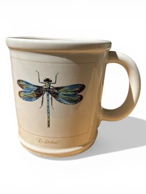 Magenta La Libellule Dragonfly Coffee Mug Artisan Collection